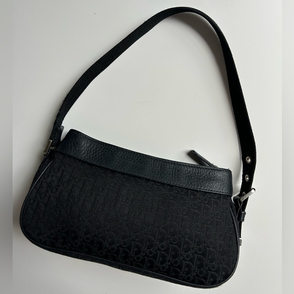 Authentic Christian Dior by John Galliano F/W 2005 Black Diorissimo Shoulder Bag - Picture 2 of 10